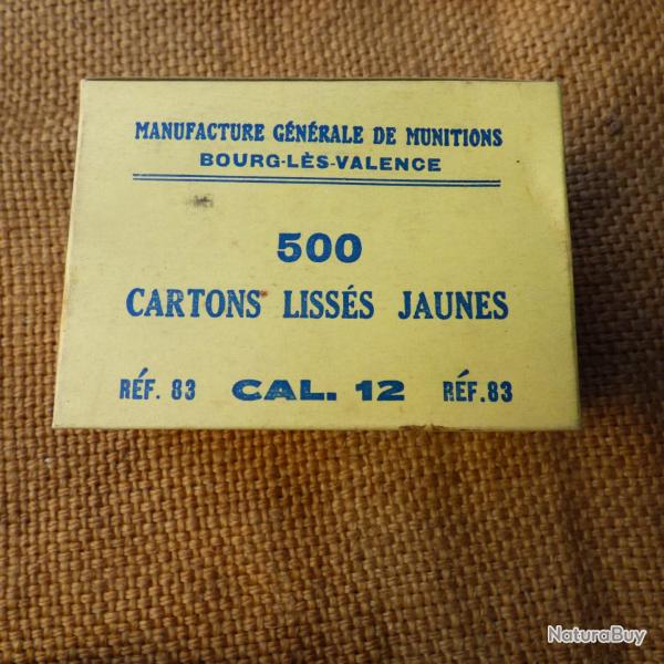 Cartons liss�s calibre 12