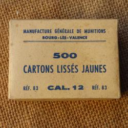 Bo&icirc;te de 500 cartons liss&eacute;s calibre 12