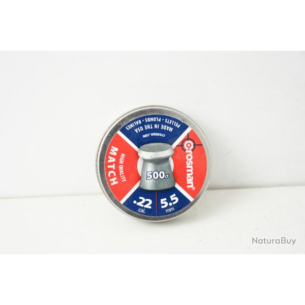 2 boites de 500 Plombs Crosman Match cal. 5,5