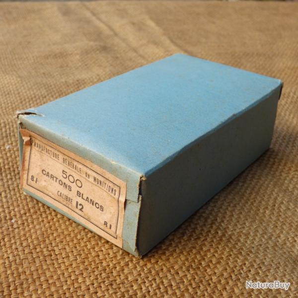 Bo�te MGM de 500 cartons liss�s calibre 12