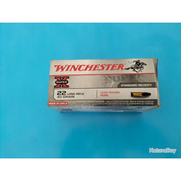vend 1 lot de 500 cartouches 22Lr winchester