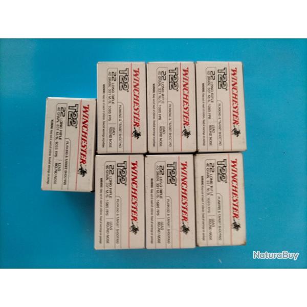 vend 1 lot de 350 cartouches 22Lr winchester