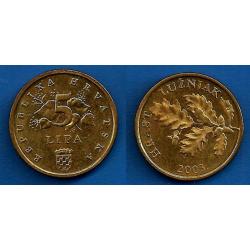 Croatie 5 Lipa 2003 Piece Feuille