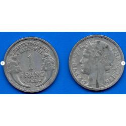 France 1 Franc 1948 Morlon Piece Aluminium De Francs