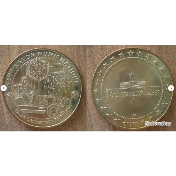 Medaille Palais Brongniart Salon Numismatique par Monnaie de Paris 2007