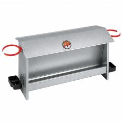 Mangeoire-abreuvoir NOVITAL 10 kg galvanis&eacute;e avec 2 porte-bouteilles