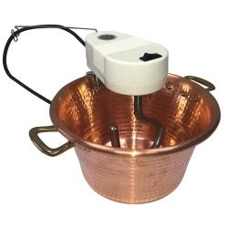 Chaudron &eacute;lectrique en cuivre NOVITAL 4,7 L - 4W - &Oslash; 26 cm - Compatible gaz