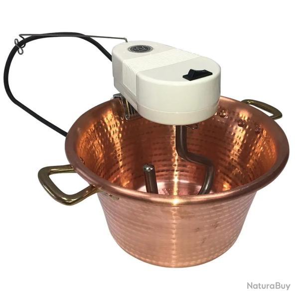 Chaudron �lectrique en cuivre NOVITAL 4,7 L - 4W - � 26 cm - Compatible gaz