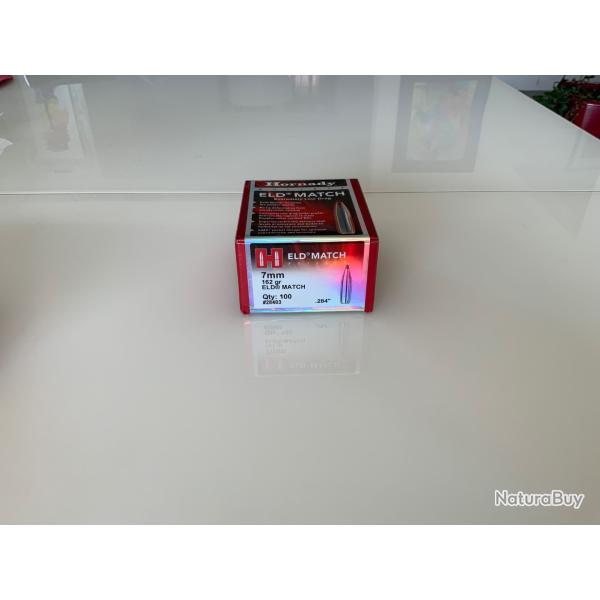 Ogives Hornady 7mm ELD Match 162grs