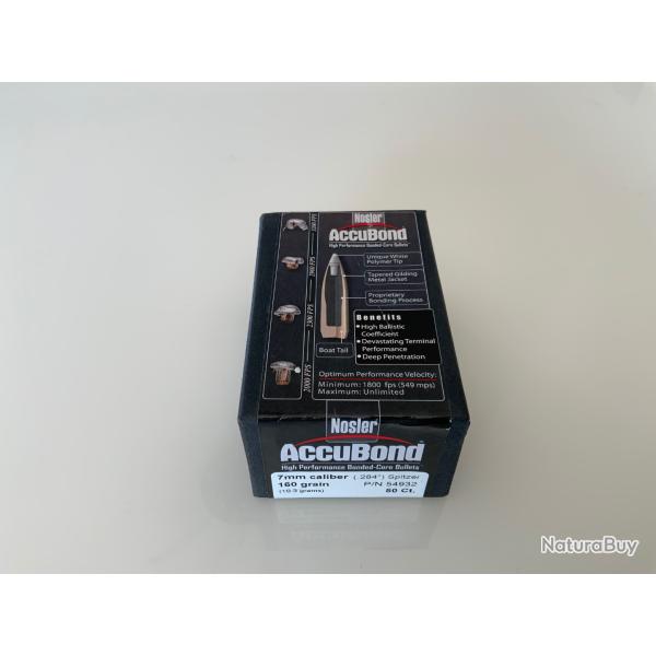 Ogives 7mm Nosler Accubond 160grs
