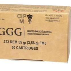 Cartouches GGG cal.223 Rem FMJ 55 gr x 1200