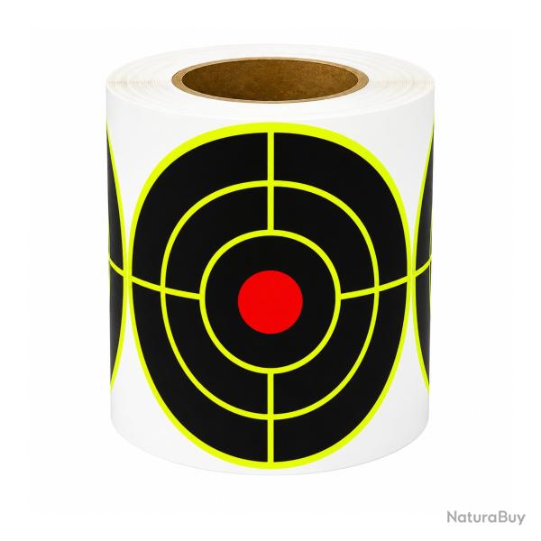 200 Cibles Rondes R�actives Autocollantes 76mm Fluorescentes Tir Sportif Pr�cision Carabine