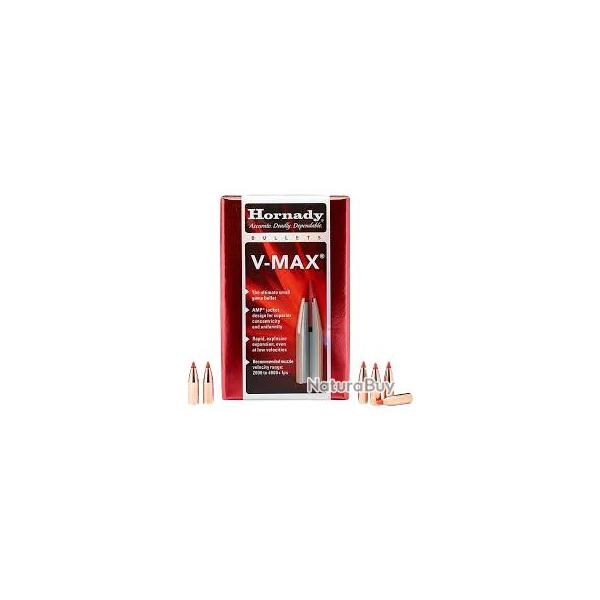 Ogives HORNADY 22 cal 55gr V-MAX x100