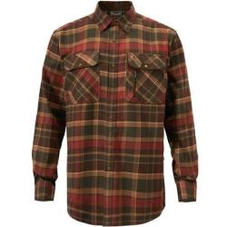 Chemise &agrave; manches longues pour hommes Pinewood Prestwick Exclusive - Vert/Terre cuite