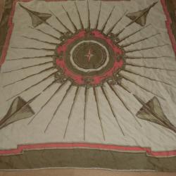 foulard vintage soie "" le concorde  dim 82 x 80 cm