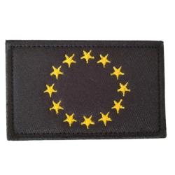 Patch drapeau - Europe fonc&eacute; - velcro - Livraison gratuite