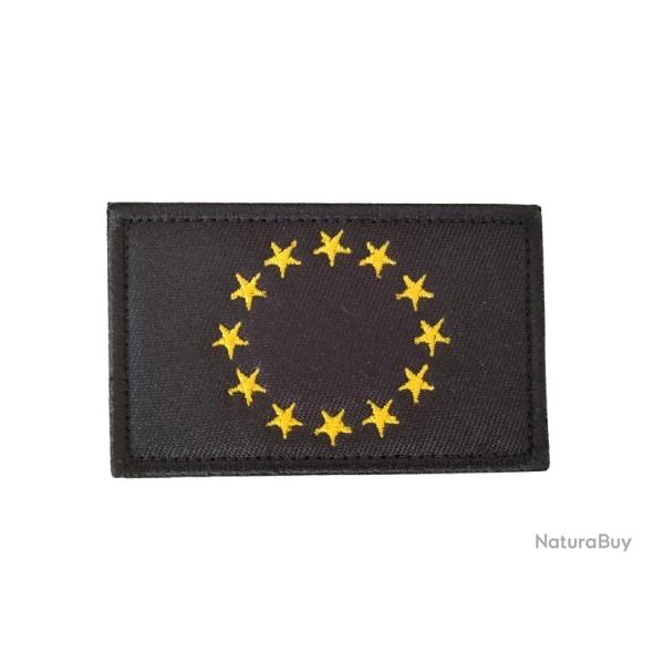 Patch drapeau - Europe fonc� - velcro - Livraison gratuite