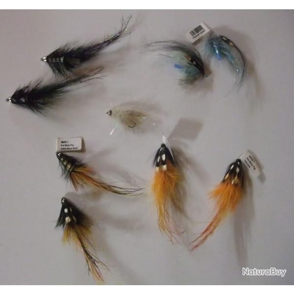 Lot de 9 streamers pour la p�che des carnassiers