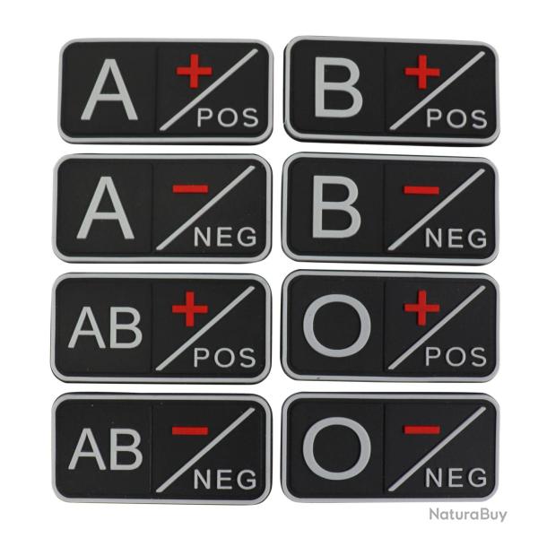 PATCH PVC GROUPE SANGUIN NOIR AB-
