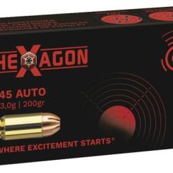Cartouches Geco Cal.45ACP Hexagon
