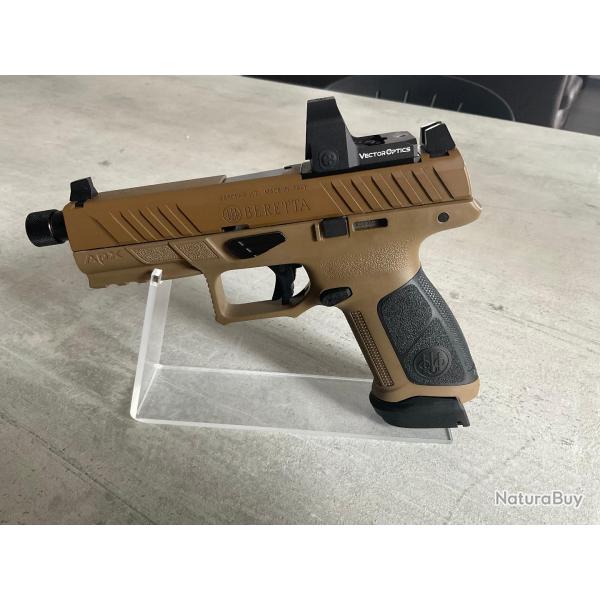 Pistolet  BERETTA APX A1 Full Size Tactical -  filet� calibre 9x19