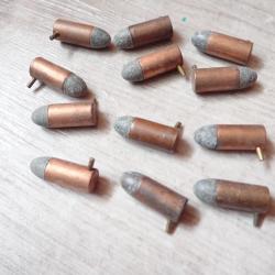 Lot de 12 cartouches &agrave; broche 7 mm