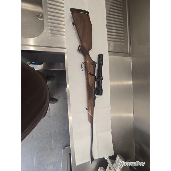 Carabine MAUSER 66S et lunette Zeiss Diavari Z 1,5x6x42 amovible montage � crochets.