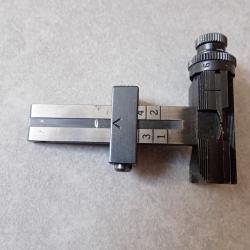 Correcteur de hausse TIP TOP pour fusil K31 Schmidt Rubin - Rare mod&egrave;le gradu&eacute; &agrave; 500 m