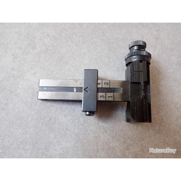 Correcteur de hausse TIP TOP pour fusil K31 Schmidt Rubin - Rare mod�le gradu� � 500 m