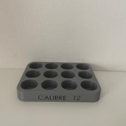 Plateau de rechargement 12 munitions calibre 12