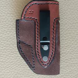 Holster en cuir, droitier, pour Walther PP (Cal. 7.65) et cl&ocirc;nes