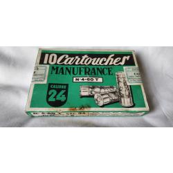 boite de 10 cartouches de collection manufrance calibre 24