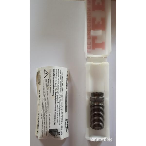 Outil Lee quick trim die raccourcisseur de douille calibre 357 Mag Magnum en bo�te, neuf