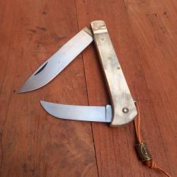 Couteau R&eacute;gional YSSINGEAUX LE BERGER PI&Eacute;TIN par LE SABOT FONTENILLE 2 Pi&egrave;ces Manche en Corne