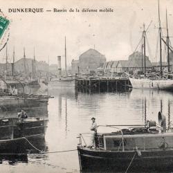 Cartes postales anciennes Dunkerque - Bassin de la d&eacute;fense mobile - N&deg;7741