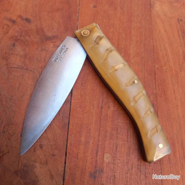 Joli Couteau CAPUCIN PALLARES SOLSONA Manche en Corne de B�lier