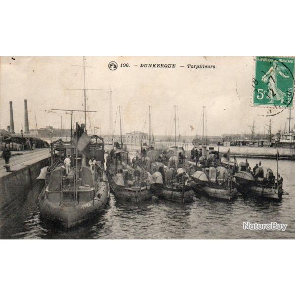 Carte Postale Ancienne Dunkerque Torpilleurs - N�7743