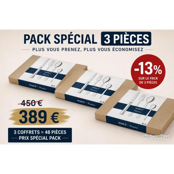 Opinel Perp�tue - M�nag�re 48 pi�ces | Ensemble de couverts inox