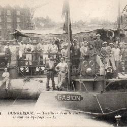 Carte Postale Ancienne - Dunkerque, Torpilleur dans le Port - N&deg;7744