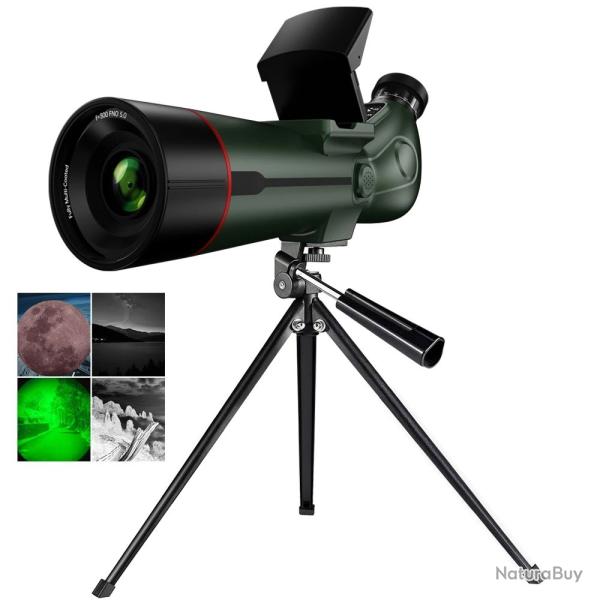 Longue Vue T�lescope Num�rique 350x Zoom 18x �cran IPS HD 4K Ultra HD Vision Nocturne Tr�pied