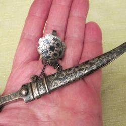 KINDJAL CAUCASIEN COURBE (KINDJAL-BEBOUT) MINIATURE