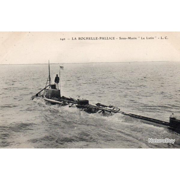Carte Postale Sous-Marin Le Lutin La Rochelle-Pallice - N�7750