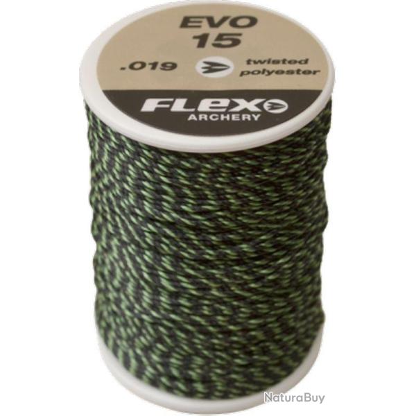 FLEX - Bobine Tranche-Fil EVO-15 Twisted .19" NOIR - VERT