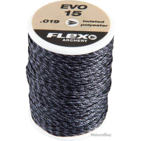 FLEX - Bobine Tranche-Fil EVO-15 Twisted .19" NOIR - ARGENT