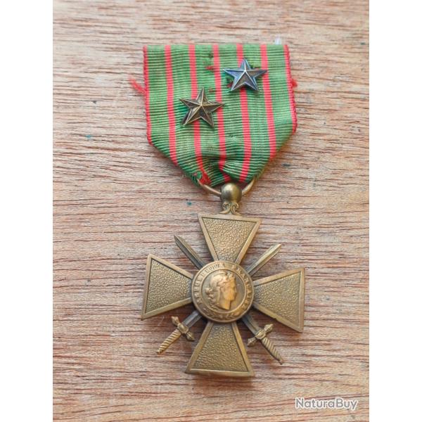 M�daille militaire WW1 - Croix de Guerre 1914 - 1916 avec 2 citations