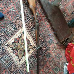 FUSIL DE CHASSE ANCIEN PERCUSSION A CHIENS EXTERIEURS A CANONS JUXTAPOSES 70cm MANUFRANCE SAINT ETIE