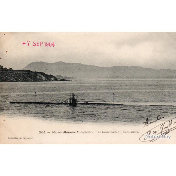 Carte Postale Ancienne - Marine Militaire Fran�aise - Le Gustave-Z�d�, - N�7753