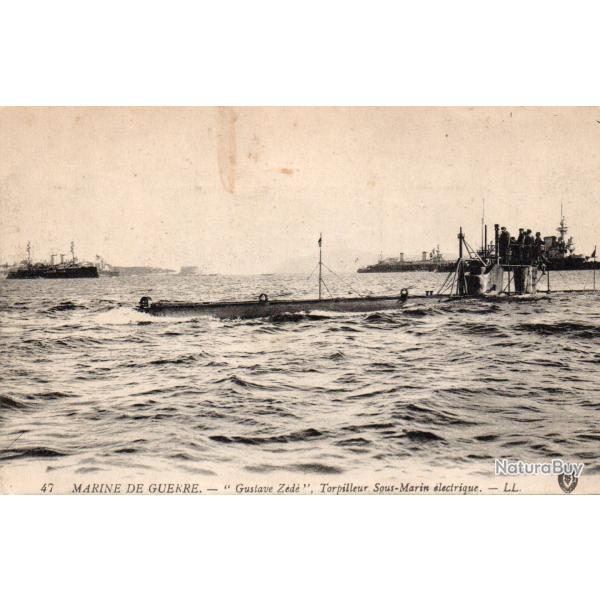Carte Postale Ancienne - Marine de Guerre, "Gustave Z�d�", Torpilleur - N�7755