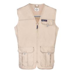 GILET HOMME PLAISANCE BEIGE IDAHO