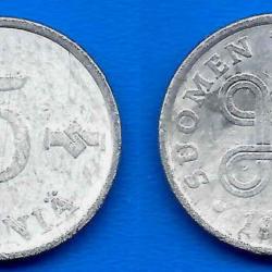 Finlande 5 Pennia 1977 Piece Europe Penny